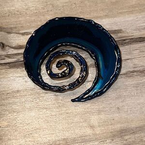 Original Brooch By David Wright Custom Made From ChromePlate NWT